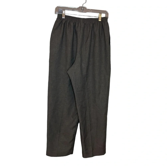 Alfred Dunner Pants Elastic Pull on Gray size 14 - Picture 1 of 9